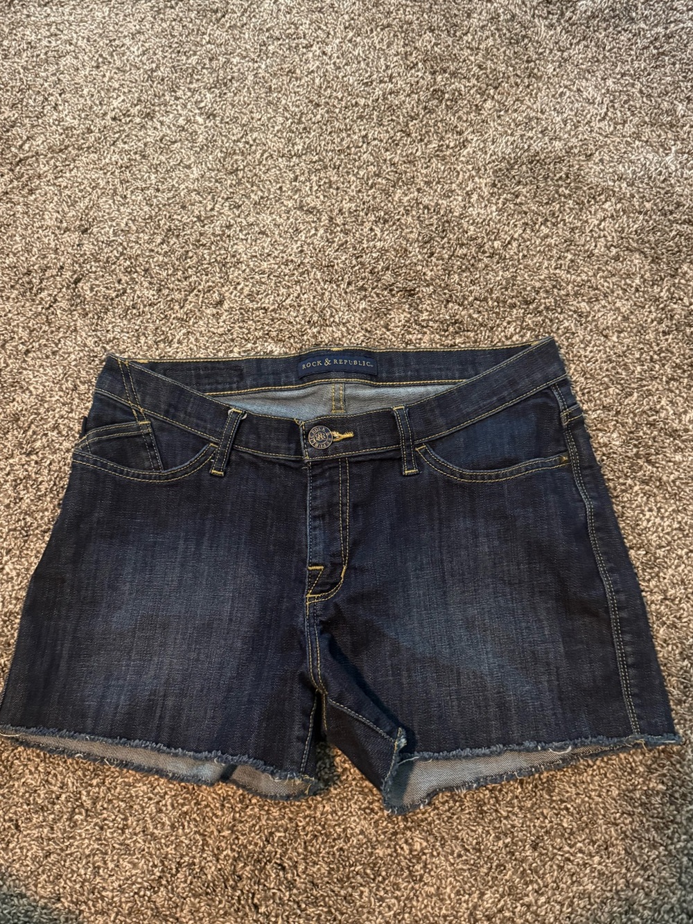 Rock & Republic Dark Indigo Denim Shorts